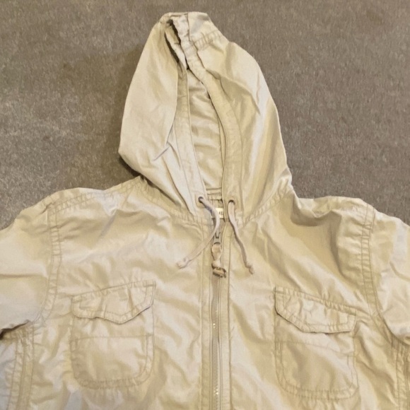 Vintage Gap Cargo Hooded Cotton Bomber Safari Hip Length Medium Pockets Jacket - Picture 5 of 10